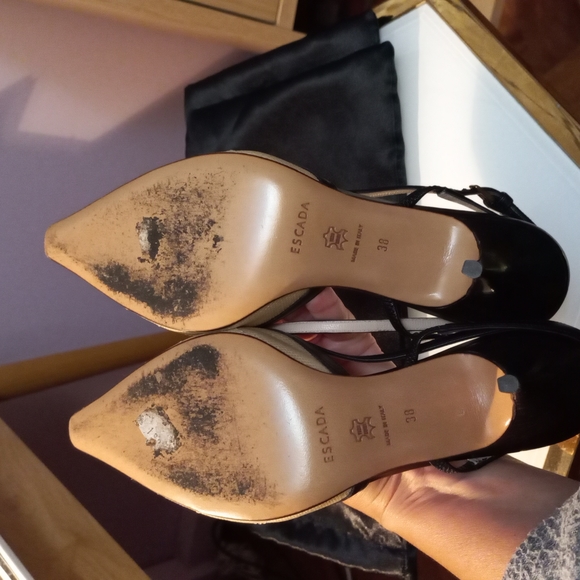 Escada shoes beige black size 38 - Picture 4 of 6